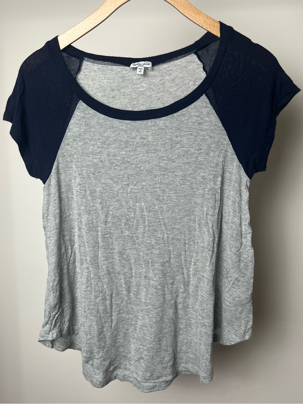 Splendid Baseball Short Sleeve Tee